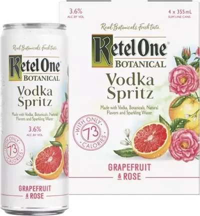 Ketel One Botanical Spritz Grapefuit & Rose 4pk
