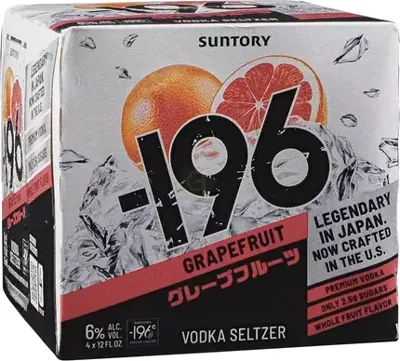 -196 Vodka Seltzer Grapefruit 4pk