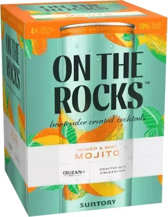 On The Rocks 4pk Cns Sparkling Mango & Mint Mojito