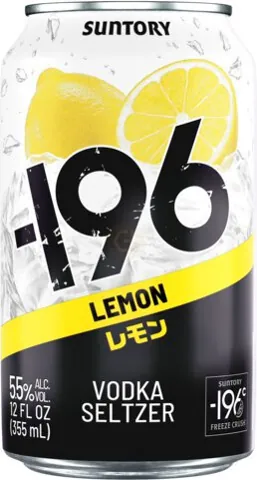 -196 Vodka Seltzer Lemon 4pk Zero Sugar